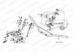 F-5 STEERING BAR TUBE / UPPER BRIDGE