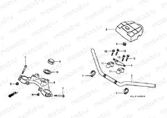F-5 STEERING BAR TUBE / UPPER BRIDGE