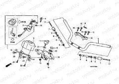 F-5 STEERING BAR TUBE / UPPER BRIDGE
