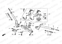 F-5 STEERING BAR TUBE / UPPER BRIDGE