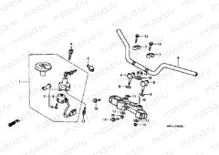 F-5 STEERING BAR TUBE / UPPER BRIDGE