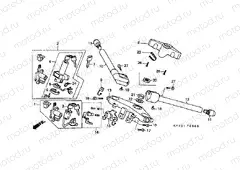 F-5 STEERING BAR TUBE / UPPER BRIDGE