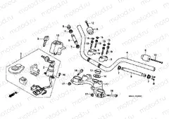 F-5 STEERING BAR TUBE / UPPER BRIDGE