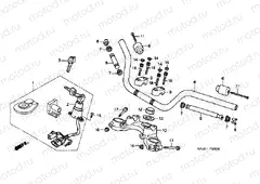 F-5 STEERING BAR TUBE / UPPER BRIDGE