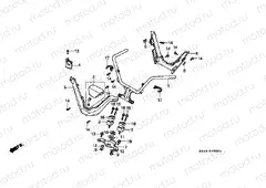 F-5 STEERING BAR TUBE / UPPER BRIDGE