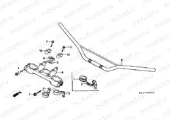 F-5 STEERING BAR TUBE / UPPER BRIDGE