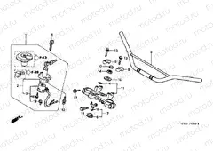 F-5 STEERING BAR TUBE / UPPER BRIDGE