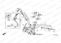 F-5 TIE ROD TUBE / UPPER BRIDGE (GLH1251SH / 2SH / 3SH)