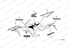 F-50-1 SIGN / STRIP (CBR250RB / RAB-3F, 4E, 5ED)