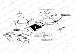 F-50-2 STRIP / SIGNAL (CBR1000RRD / E / RAD / E) (TRICOLOR SAMPLE)