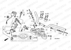 F-6-1 HANDLE PIPE / TOP BRIDGE (CBF600S8 / SA8 / N8 / NA8)