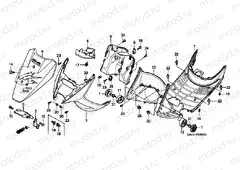 F-6 FRONT FENDER / FOOT FLOOR