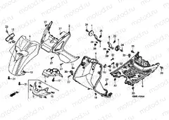 F-6 FRONT FENDER / FOOT FLOOR