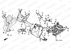 F-6 FRONT FENDER / FOOT FLOOR