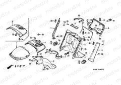 F-6 FRONT FENDER / FOOT PROTECTION PLATE (CH125E / G)