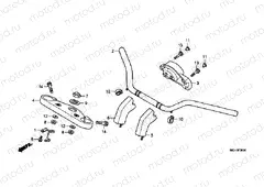 F-6 STEERING BAR PIPE / UPPER BRIDGE