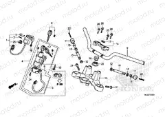 F-6 STEERING BAR PIPE / UPPER BRIDGE