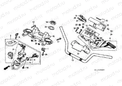 F-6 STEERING BAR PIPE / UPPER BRIDGE