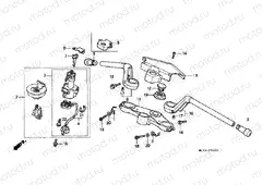 F-6 STEERING BAR PIPE / UPPER BRIDGE