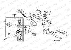 F-6 STEERING BAR PIPE / UPPER BRIDGE