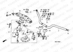 F-6 STEERING BAR PIPE / UPPER BRIDGE