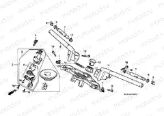 F-6 STEERING BAR PIPE / UPPER BRIDGE