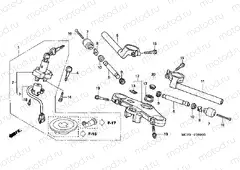 F-6 STEERING BAR PIPE / UPPER BRIDGE