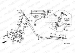 F-6 STEERING BAR PIPE / UPPER BRIDGE