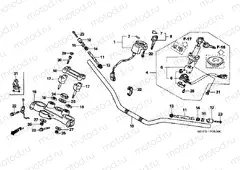 F-6 STEERING BAR PIPE / UPPER BRIDGE