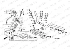 F-6 STEERING BAR PIPE / UPPER BRIDGE