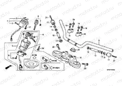 F-6 STEERING BAR PIPE / UPPER BRIDGE