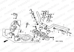 F-6 STEERING BAR PIPE / UPPER BRIDGE