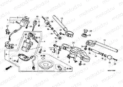 F-6 STEERING BAR PIPE / UPPER BRIDGE