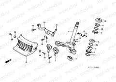 F-6 STEERING WHEEL / HORN (CB125TDC / TDE)