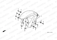 F-7-1 FRONT FENDER (CBR600RR5 / 6)