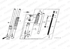 F-7-1 FRONT FORK (EXCEPT XL125SZ / A / B, C-CM)
