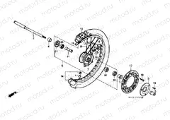 F-7 FRONT WHEEL (CR500RL / RM)