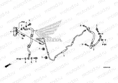 F-7 REAR BRAKE HOSE / BRAKE PIPE