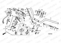 F-7 STEERING BAR PIPE / UPPER BRIDGE