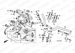F-7 STEERING BAR PIPE / UPPER BRIDGE