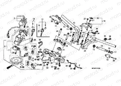 F-7 STEERING BAR PIPE / UPPER BRIDGE