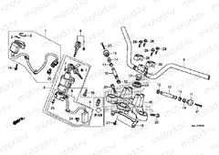 F-7 STEERING BAR PIPE / UPPER BRIDGE