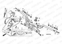 F-7 STEERING BAR PIPE / UPPER BRIDGE
