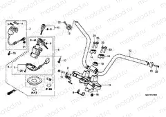 F-7 STEERING BAR PIPE / UPPER BRIDGE