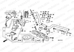 F-7 STEERING BAR PIPE / UPPER BRIDGE