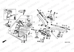 F-7 STEERING BAR PIPE / UPPER BRIDGE