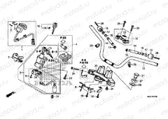 F-7 STEERING BAR PIPE / UPPER BRIDGE