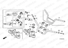 F-7 STEERING BAR PIPE / UPPER BRIDGE