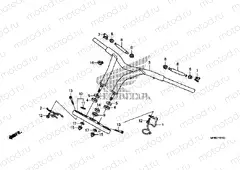 F-7 TIE ROD TUBE / UPPER AXLE (VT1300CR)