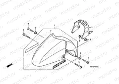 F-8-1 FRONT FENDER(FJS600D7/FJS 600A)